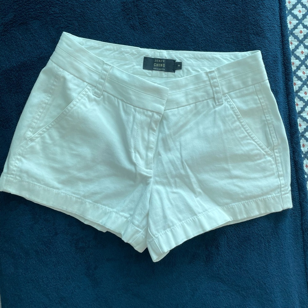 Jcrew Womens White Chino Shorts